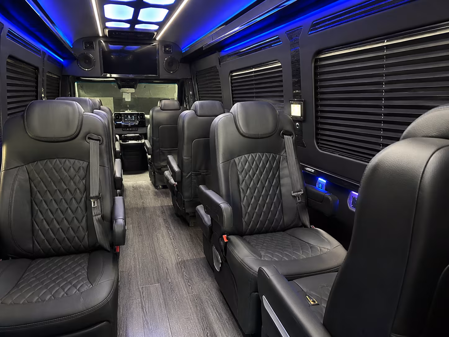 sprinter van with driver inside